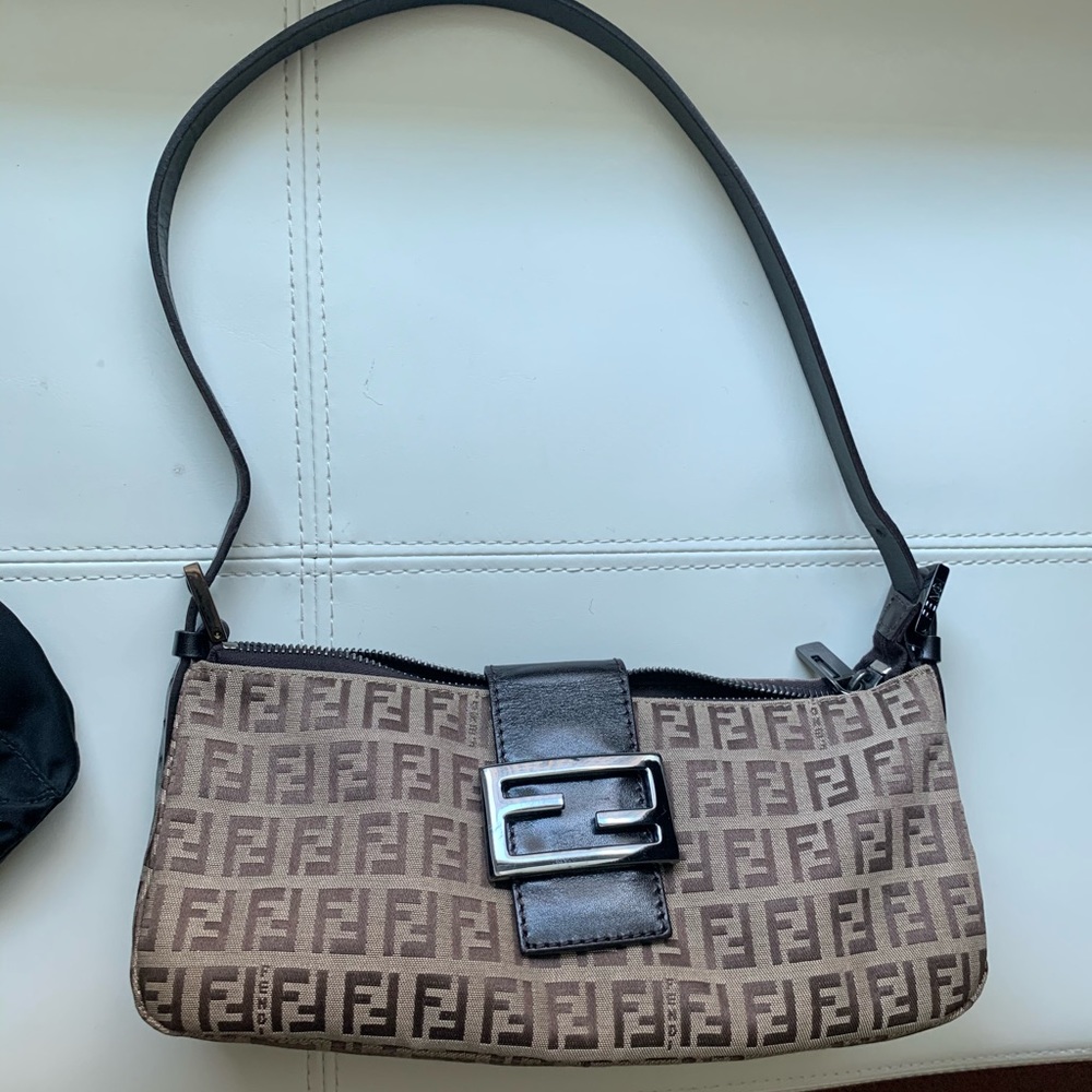 Fendi Zucca canvass shoulder bag